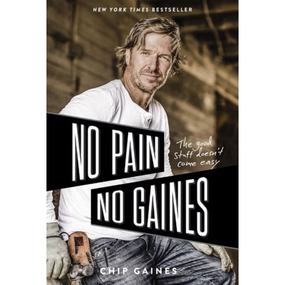 Chip Gaines Black Hardcover No Pain No Gaines Book OS
